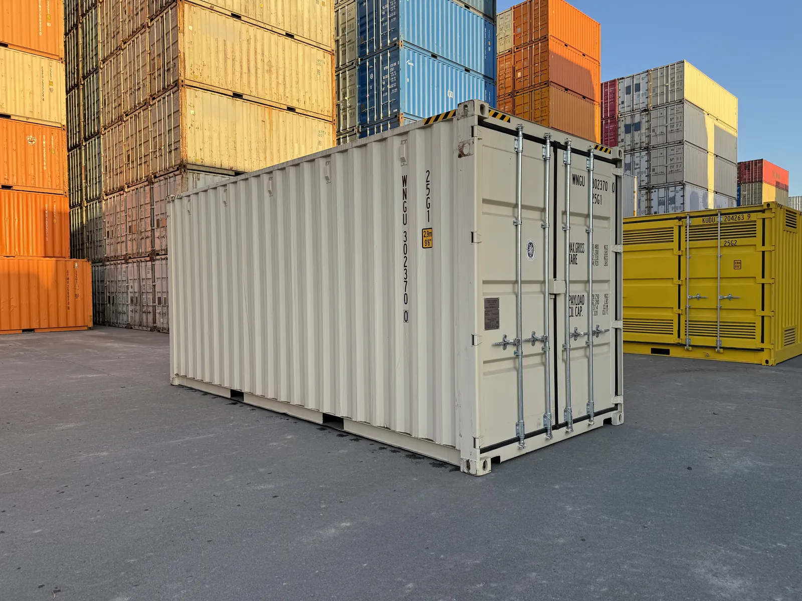Shipping container ready for delivery to Walkerston